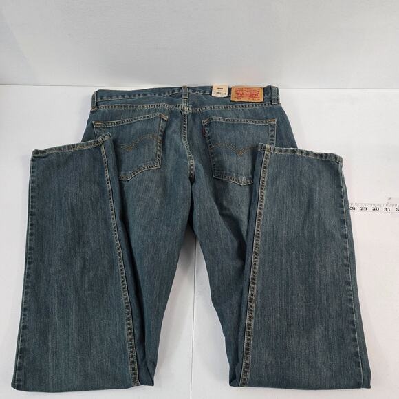 NWT Levi's 559 relaxed straight jeans 36x36 blue denim mens 6140 - Picture 3 of 11